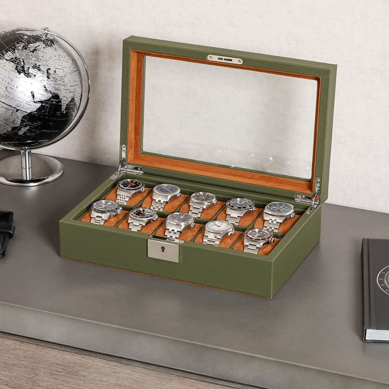 ORGANISATEUR DE STOCKAGE Bijoux Boîtier Montre Voyage Boîte Rangement ORGANISATEUR DE STOCKAGE Bijoux Boîtier Montre Voyage Boîte Rangement